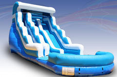20Ft Double Lane Wave Water Slide with Pool 20Ft Double Lane Wave Water Slide with Pool