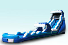 22ft Double Drop Water Slide with Slip n Slide Combo Single Lane 22ft Double Drop Water Slide with Slip n Slide Combo Single Lane
