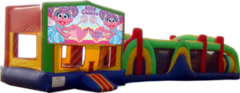 Abby Cadabby- 53ft Obstacle Bouncer Combo Abby Cadabby- 53ft Obstacle Bouncer Combo