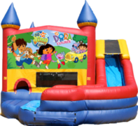 Dora and Diego- 4n1 Curvy Slide Combo Dora and Diego- 4n1 Curvy Slide Combo