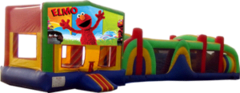 Elmo- 53' Obstacle Bouncer Combo Elmo- 53' Obstacle Bouncer Combo