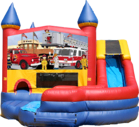 Fire Station- 4n1 Curvy Slide Combo Fire Station- 4n1 Curvy Slide Combo