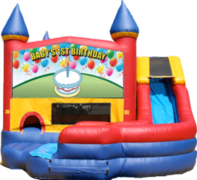 Babies 1st Birthday- 4n1 Curvy Slide Combo Babies 1st Birthday- 4n1 Curvy Slide Combo