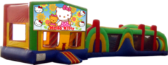 Hello Kitty- 53' Obstacle Bouncer Combo Hello Kitty- 53' Obstacle Bouncer Combo