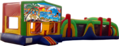 Island Luau- 53' Obstacle Bouncer Combo Island Luau- 53' Obstacle Bouncer Combo