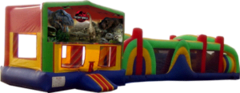 Jurassic Park- 53' Obstacle Bouncer Combo Jurassic Park- 53' Obstacle Bouncer Combo