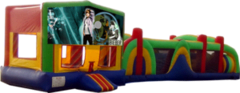 Justin Bieber- 53' Obstacle Bouncer Combo Justin Bieber- 53' Obstacle Bouncer Combo