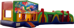 Little Mermaid- 53' Obstacle Bouncer Combo Little Mermaid- 53' Obstacle Bouncer Combo