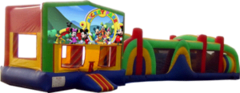 Mickey Park- 53' Obstacle Bouncer Combo Mickey Park- 53' Obstacle Bouncer Combo