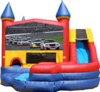 Nascar- 4n1 Curvy Slide Combo Nascar- 4n1 Curvy Slide Combo