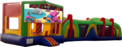 Pocoyo- 53' Obstacle Bouncer Combo Pocoyo- 53' Obstacle Bouncer Combo