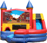 Western- 4n1 Curvy Slide Combo Western- 4n1 Curvy Slide Combo