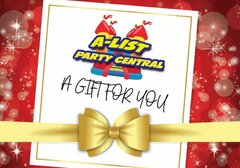 A-List Party Central Gift Certificates 