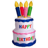 4ft Air-Blown Happy Birthday Cake Decor 4ft Air-Blown Happy Birthday Cake Decor