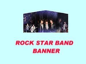 Rock Star Band Banner