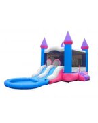 Wet Pink/Blue Castle Bounce and Slide (CC-13)
