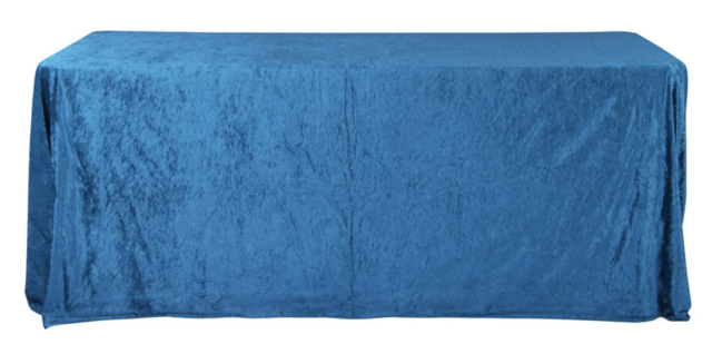 Velvet 90in x 132in Rectangular Tablecloth - Dark Teal Velvet 90in x 132in Rectangular Tablecloth - Dark Teal