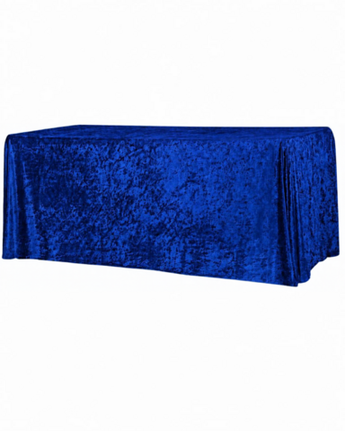 Velvet 90in x 156in Rectangular Tablecloth - Royal Blue Velvet 90in x 156in Rectangular Tablecloth - Royal Blue