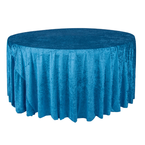 Velvet 132in Round Tablecloth - Dark Teal Velvet 132in Round Tablecloth - Dark Teal