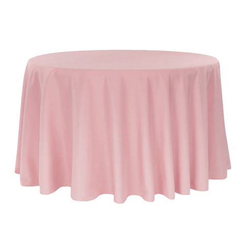 Premium Polyester 120in Round Tablecloth - Dusty Rose/Mauve Premium Polyester 120in Round Tablecloth - Dusty Rose/Mauve