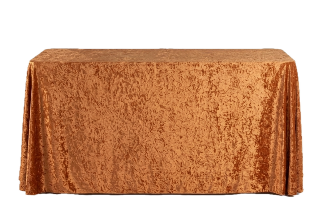 Velvet 90in x 156in Rectangular Tablecloth - Rust Velvet 90in x 156in Rectangular Tablecloth - Rust