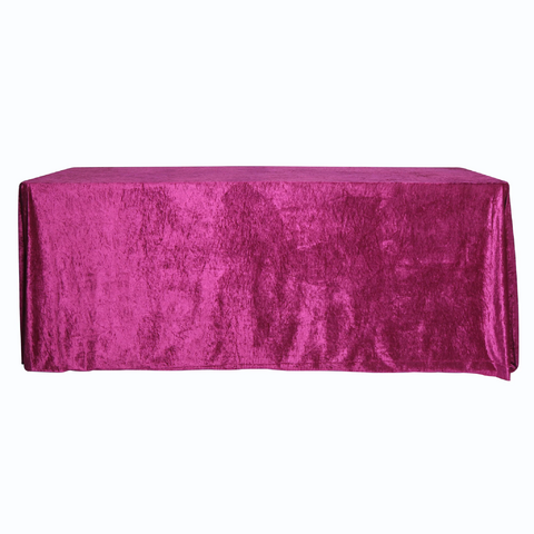 Velvet 90in x 132in Rectangular Tablecloth - Magenta Velvet 90in x 132in Rectangular Tablecloth - Magenta