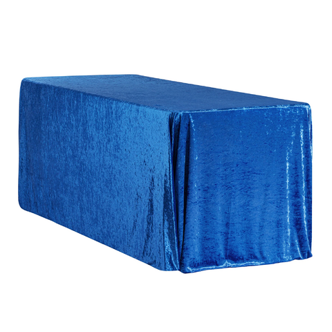 Velvet 90in x 132in Rectangular Tablecloth - Royal Blue Velvet 90in x 132in Rectangular Tablecloth - Royal Blue