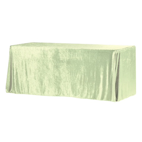 Velvet 90in x 132in Rectangular Tablecloth - Sage Green Velvet 90in x 132in Rectangular Tablecloth - Sage Green