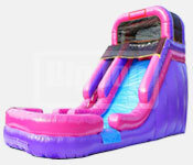 16 Foot Pink And Water Slide 