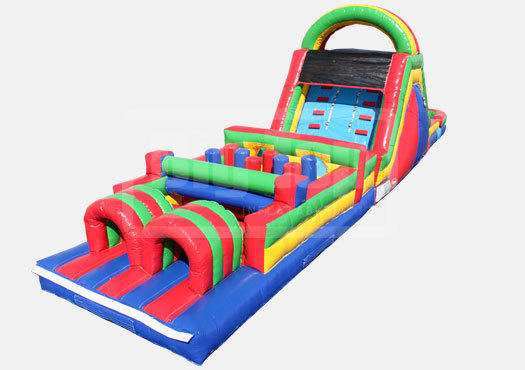 Delux 51' Obstacle Course w/ 15' Slide 