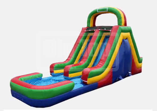 Rock Wall With 15' Double Slide Rock Wall With 15' Double Slide
