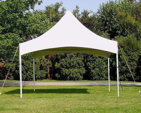 10x10 frame tent package for 20 people (2) 8' Table 20 Chairs