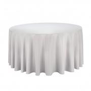 120 Inch Silver Polyester Round Linen 120 Inch Silver Polyester Round Linen