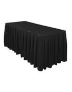 Table Skirt 13' (wraps 3 sides on 8' table) Black or white. Special order