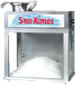 Snow Cone Machine With BLUE Syrup