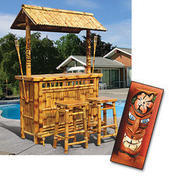 Tiki Bar W. Stools Customer Pick Up Tiki Bar W. Stools Customer Pick Up