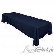 60x126 Navy Blue Rectangular Table Covers 60x126 Navy Blue Rectangular Table Covers