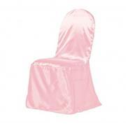 Pink Satin banquet Chair Covers, not pressed Pink Satin banquet Chair Covers, not pressed
