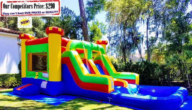 Medieval (Dual Water Slide Combo with Pool) Medieval (Dual Water Slide Combo with Pool)