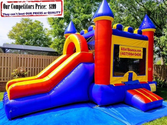 Large Castle (Bounce House Basketball Hoop & Slide Combo) Large Castle (Bounce House Basketball Hoop & Slide Combo)