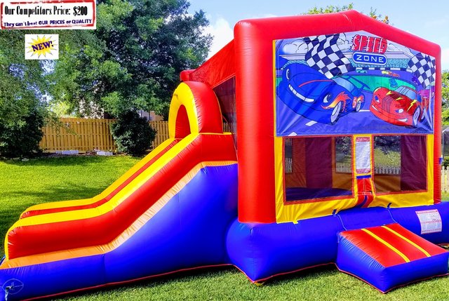 Race Car Theme (Bounce House & Slide Combo) Race Car Theme (Bounce House & Slide Combo)