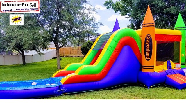 Crayon Crayola Theme (Water Slide Combo with Pool) Crayon Crayola Theme (Water Slide Combo with Pool)