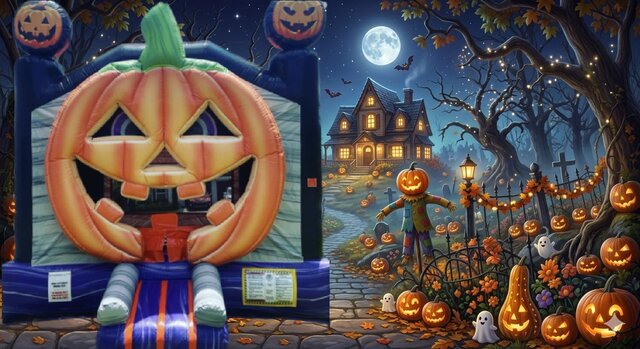 Halloween Pumpkin Bounce House Halloween Pumpkin Bounce House