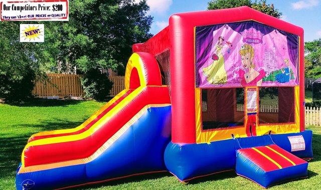 <b>Princess Palace Theme (Bounce House & Slide Combo) <b>Princess Palace Theme (Bounce House & Slide Combo)