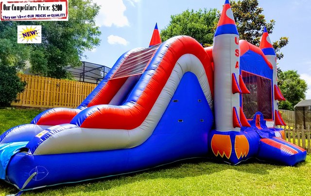 Patriotic ROCKETS (Bounce House & Slide Combo) Patriotic ROCKETS (Bounce House & Slide Combo)