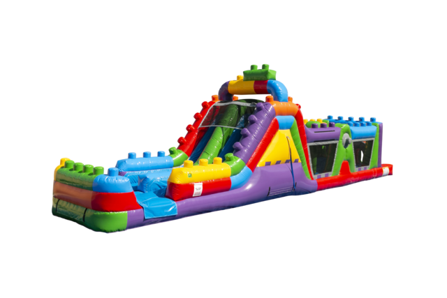 47ft Mega Blocks Water Obstacle Course