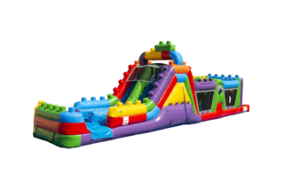 47ft Mega Blocks Water Obstacle Course