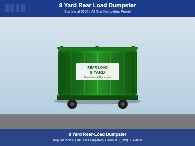 8 Yard Rear Load Dumpster 8 Yard Rear Load Dumpster