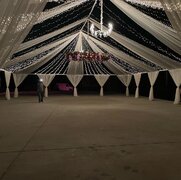 Industrial Naked Tents With String Lights