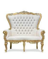 Gold Loveseat 